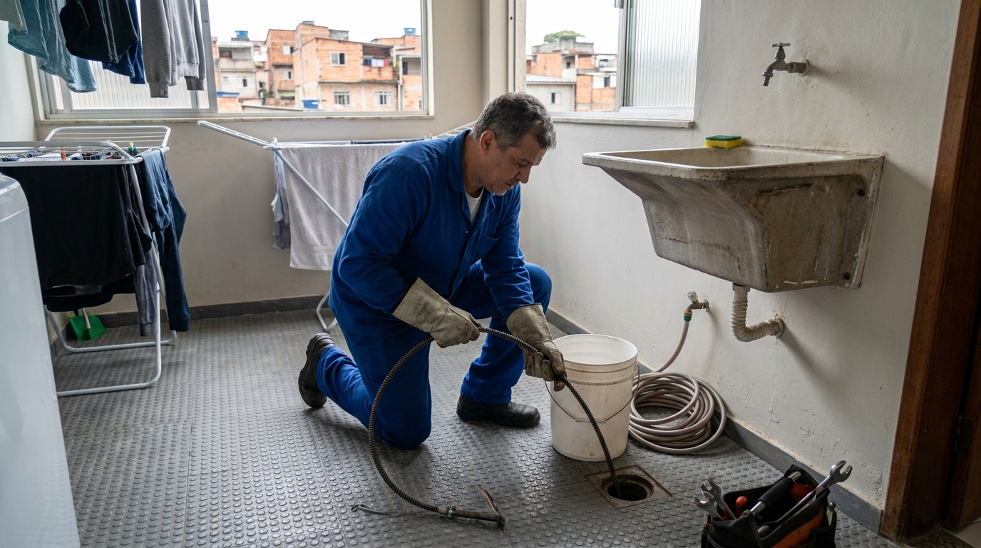 Desentupimento de Ralos Externos no Infraero I, Macapá‑AP